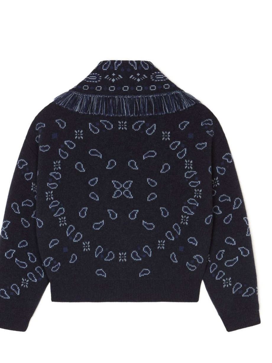 Cheap bomber knitted bandana-pattern Alanui Women jacket 0817